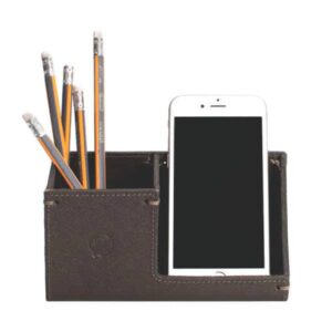 Porta Celular de Mesa em Couro Multiuso
