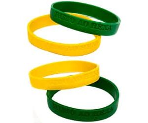 Pulseira de Borracha Bolinhas