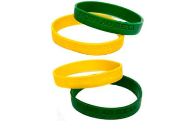 Pulseira de Borracha Bolinhas