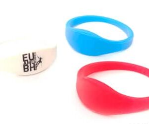 Pulseira silicone com chip RFID NFC