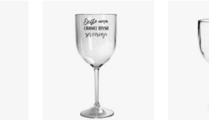 Taça de Acrílico Transparente Personalizada