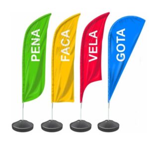 Wind Banner Personalizado Base com Boia d'água