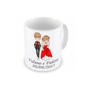 Caneca personalizada para casamento