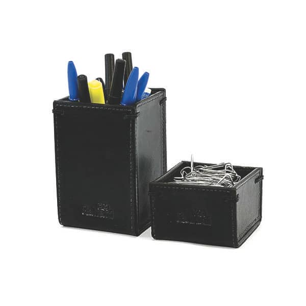 Porta Clips e Canetas em Couro