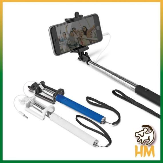 Bastão de selfie com botão obturador