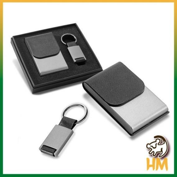 Kit porta Cartões e Chaveiro Metal