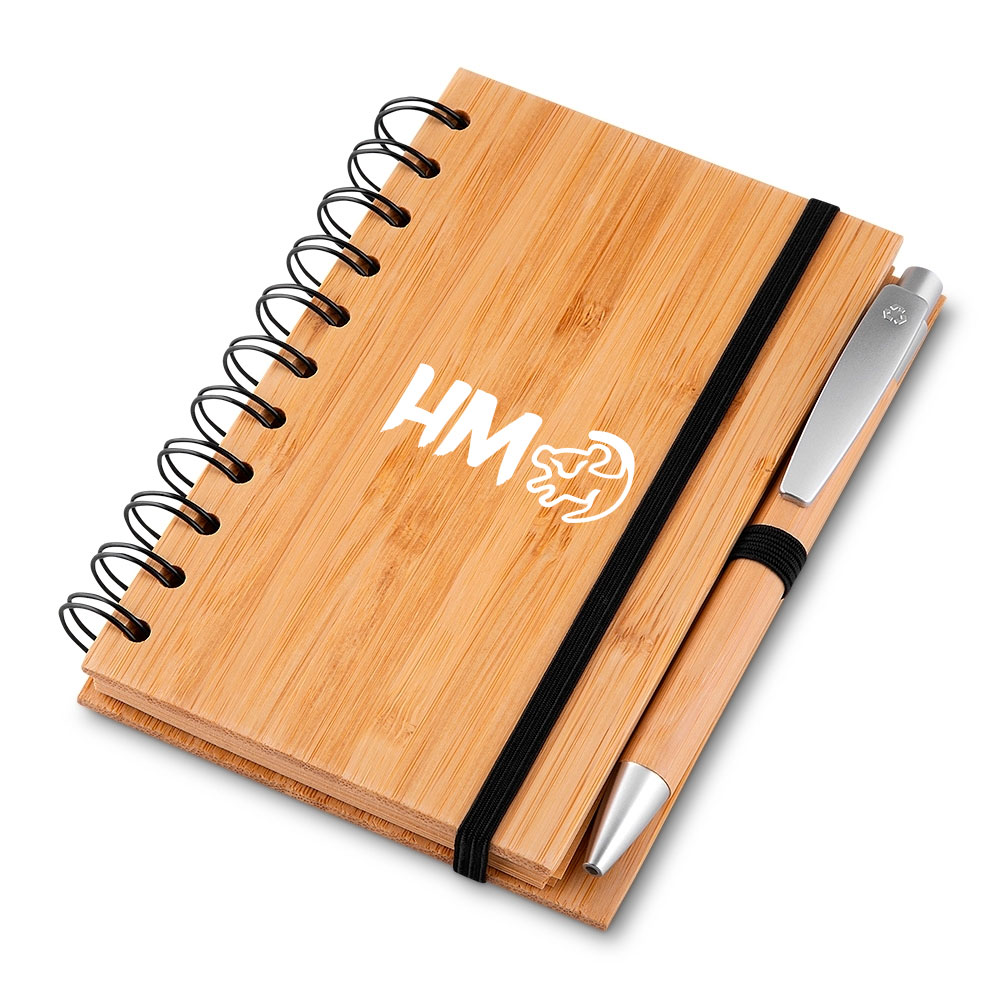 Caderno de Bambu Personalizado