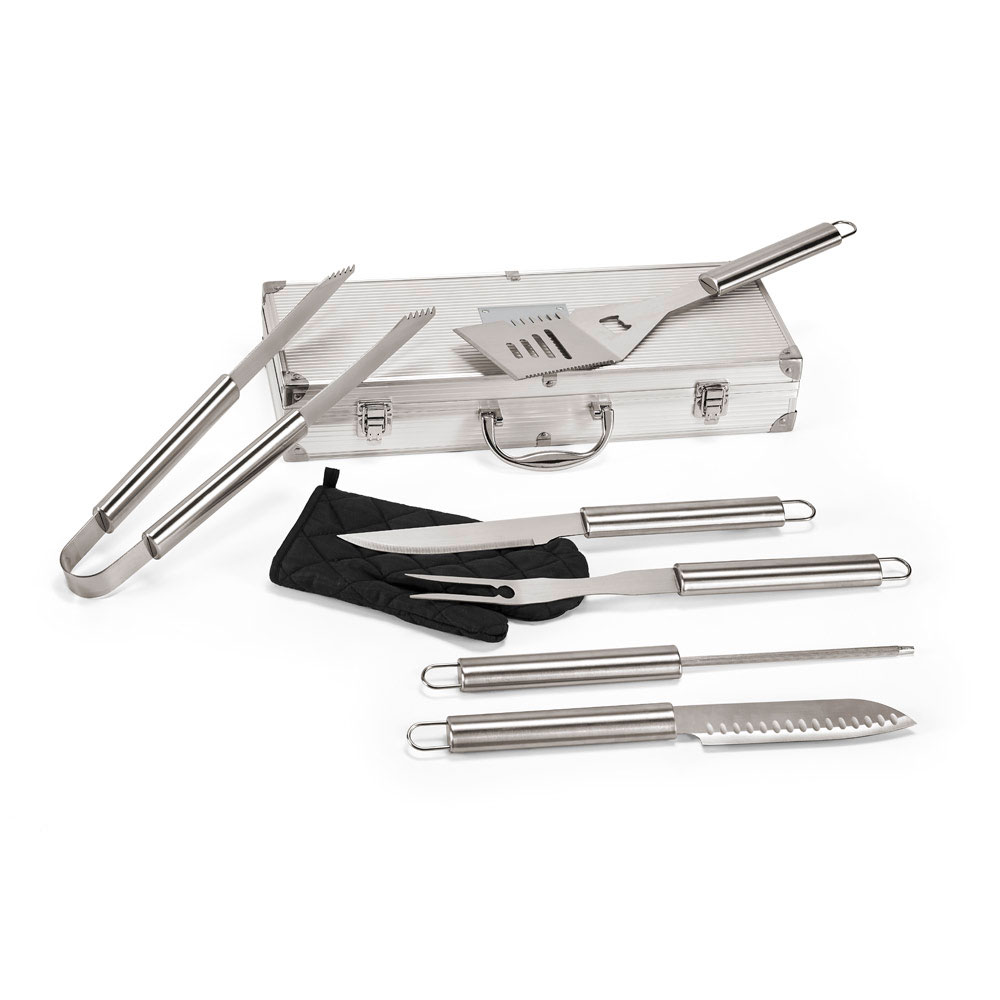 Kit Churrasco em Inox Personalizado
